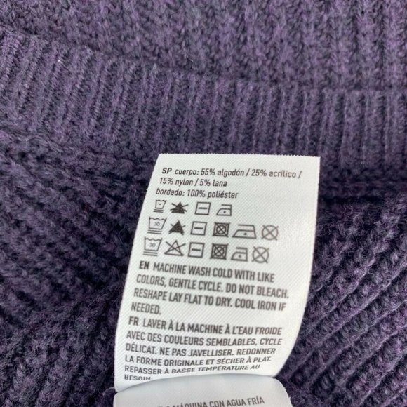 American Eagle Floral Embroidered Sweater M - Picture 10 of 12